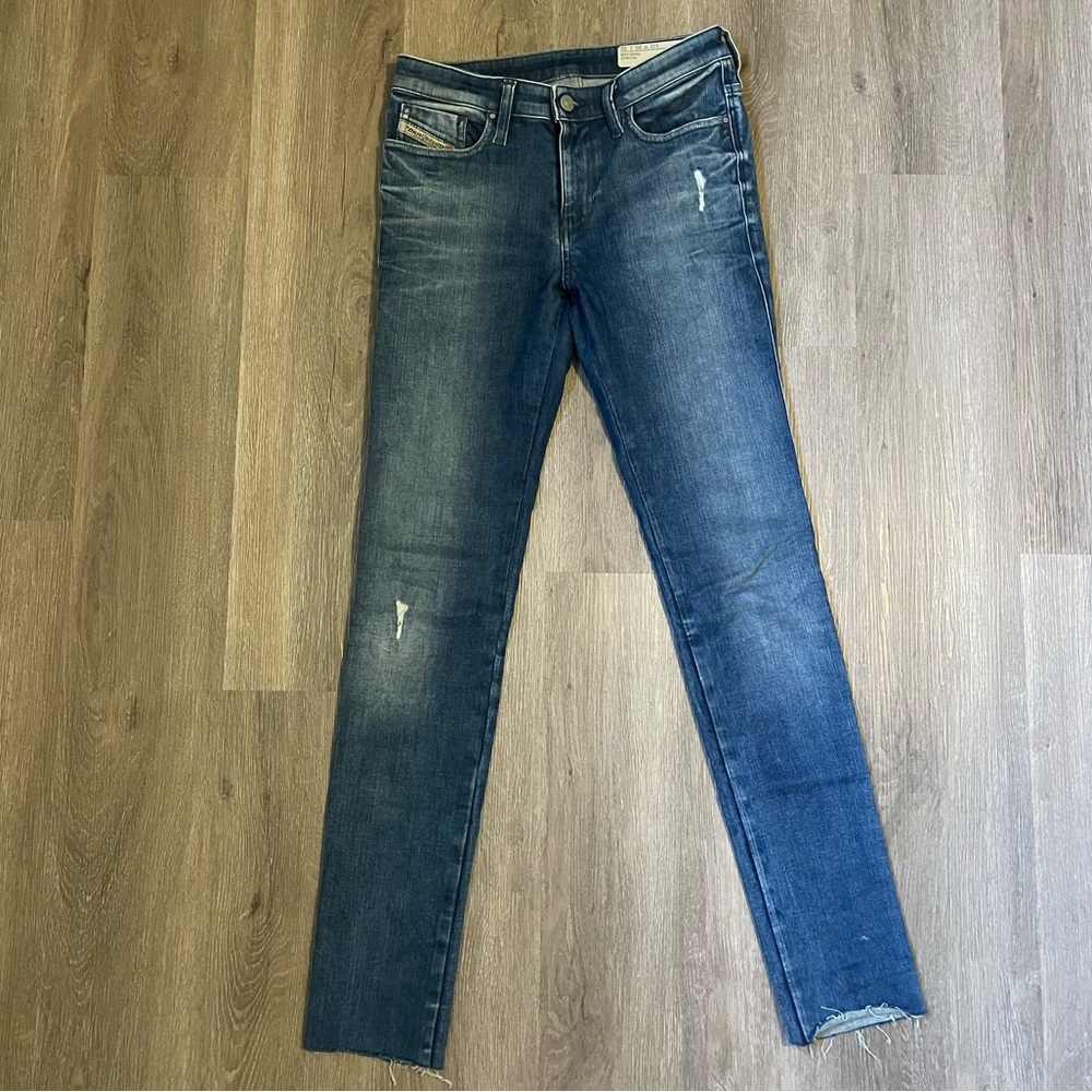 Diesel Super Slim Distressed Jeans
